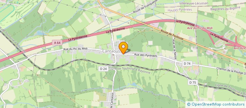 localisation de l'entreprise MONSIEUR FABRICE SABATHIER  CANTAOUS