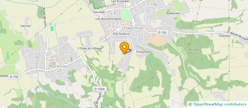 localisation de l'entreprise MONSIEUR FABRICE SABELLICO à CHAPONNAY