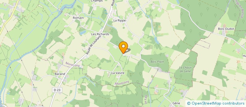 localisation de l'entreprise MONSIEUR FABRICE SACHETAT  MONTCONY