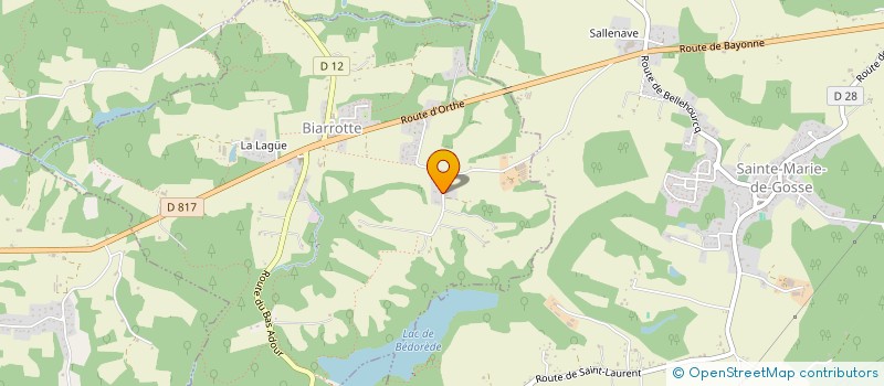 localisation de l'entreprise MONSIEUR FABRICE SADORGE  BIARROTTE