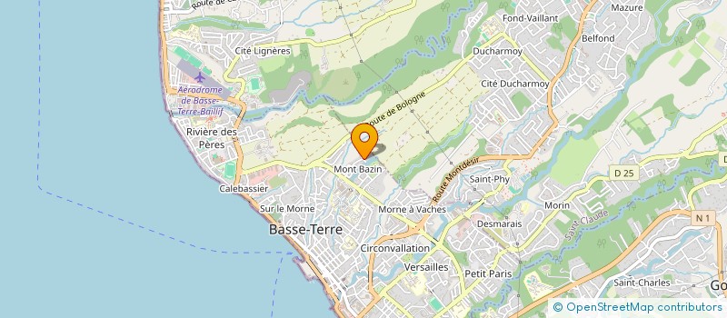 localisation de l'entreprise MONSIEUR FABRICE SAINT-LOUIS  BASSE-TERRE