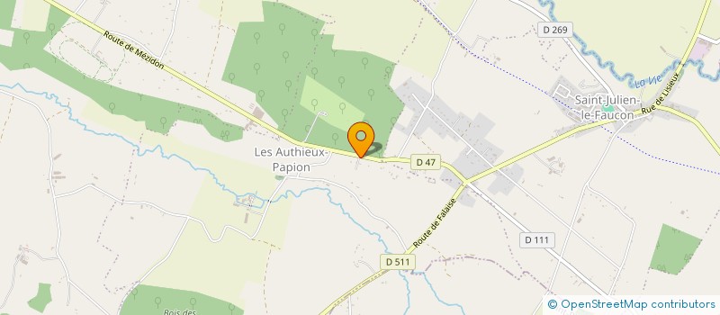 localisation de l'entreprise MONSIEUR FABRICE SAINTE-LUCE  MEZIDON VALLEE D'AUGE