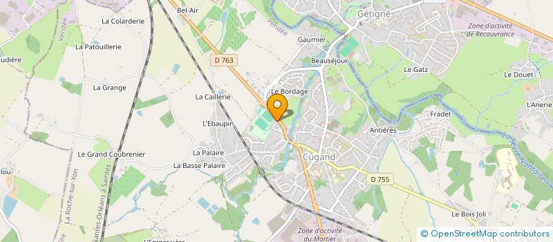 localisation de l'entreprise MONSIEUR FABRICE SALMON  CUGAND-LA-BERNARDIERE