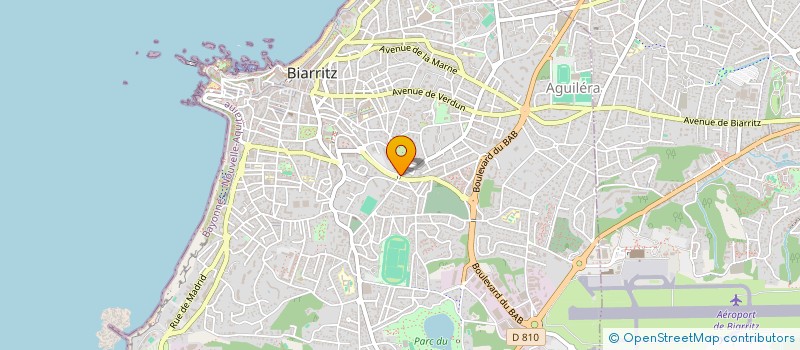 localisation de l'entreprise MONSIEUR FABRICE SARASOLA  BIARRITZ