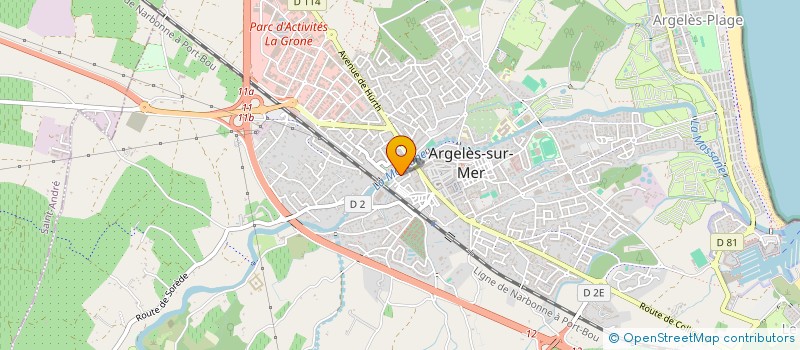 localisation de l'entreprise MONSIEUR FABRICE SAROT  ARGELES-SUR-MER