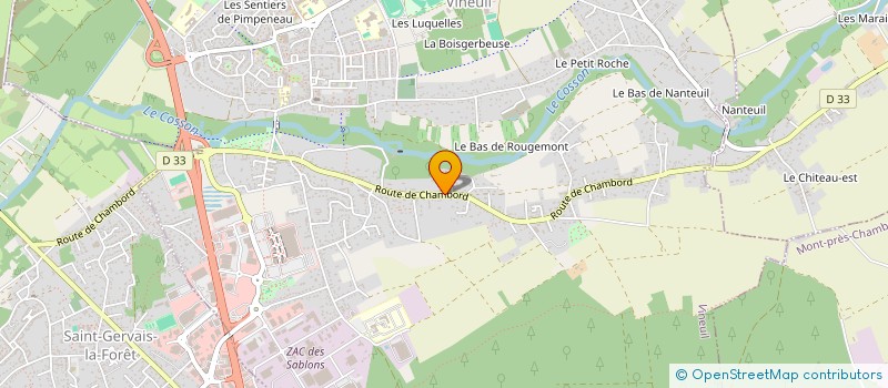 localisation de l'entreprise MONSIEUR FABRICE SAUSSE  HUISSEAU-SUR-COSSON