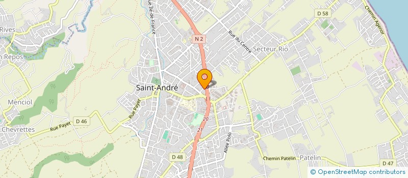 localisation de l'entreprise MONSIEUR FABRICE SAVRIMOUTOU à SAINT-ANDRE