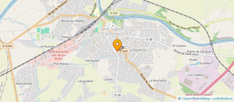 localisation de l'entreprise MONSIEUR FABRICE SAVY  SAINT-SULPICE-LA-POINTE