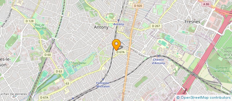 localisation de l'entreprise MONSIEUR FABRICE SEGARD à ANTONY