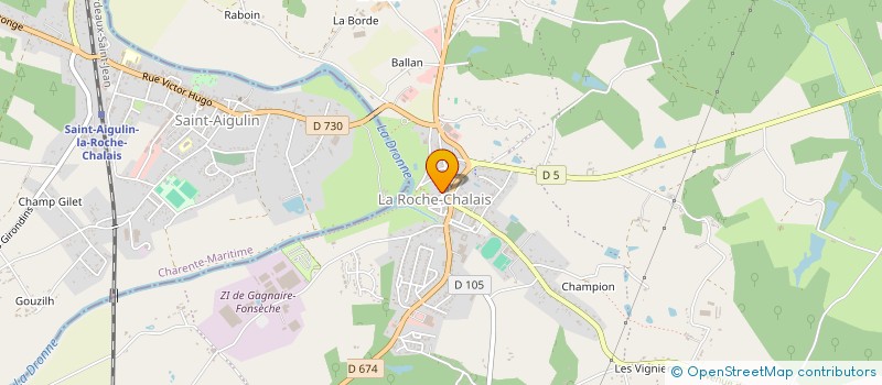 localisation de l'entreprise MONSIEUR FABRICE SENAMAUD  LA ROCHE-CHALAIS