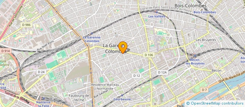 localisation de l'entreprise MONSIEUR FABRICE SERVANT à LA GARENNE-COLOMBES