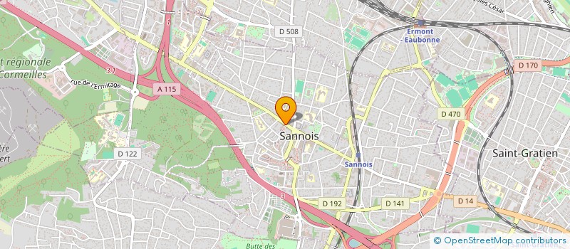 localisation de l'entreprise MONSIEUR FABRICE SIMEON  SANNOIS