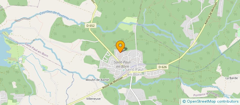 localisation de l'entreprise MONSIEUR FABRICE SIMOES  SAINT-PAUL-EN-BORN