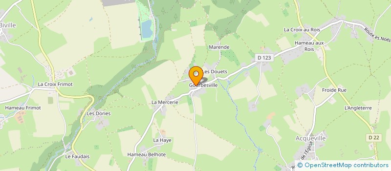 localisation de l'entreprise MONSIEUR FABRICE SIMON  LA HAGUE