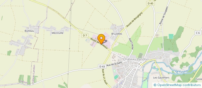 localisation de l'entreprise MONSIEUR FABRICE SIMONIN  CHATEAU-LANDON