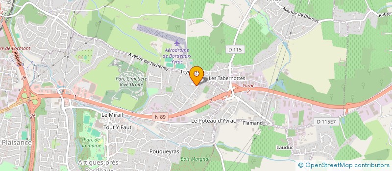 localisation de l'entreprise MONSIEUR FABRICE SLUYS  ARTIGUES-PRES-BORDEAUX