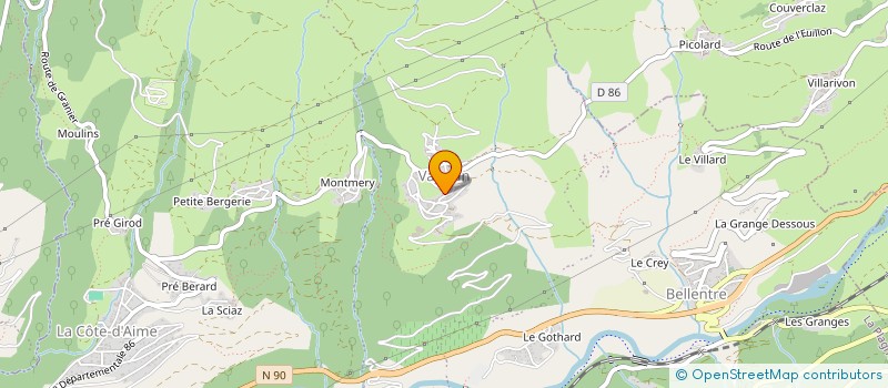 localisation de l'entreprise MONSIEUR FABRICE SORREL  AIME-LA-PLAGNE