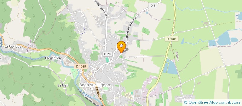 localisation de l'entreprise MONSIEUR FABRICE SOUSSY  BOEN-SUR-LIGNON