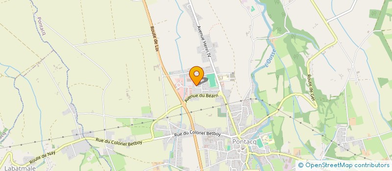 localisation de l'entreprise MONSIEUR FABRICE STALIN  PONTACQ