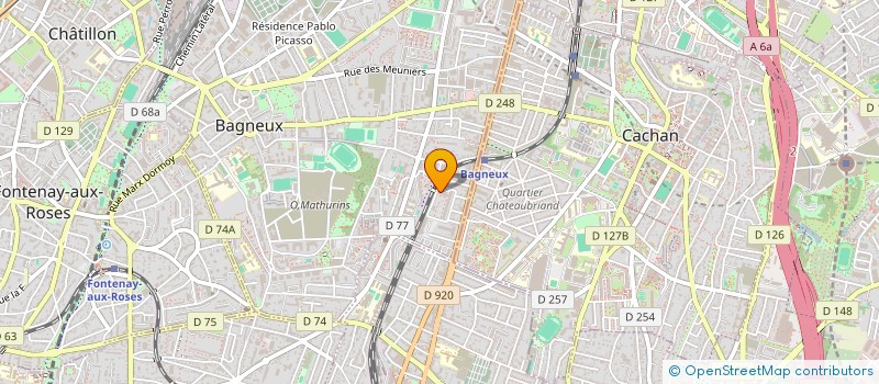 localisation de l'entreprise MONSIEUR FABRICE STEFANOS à BAGNEUX