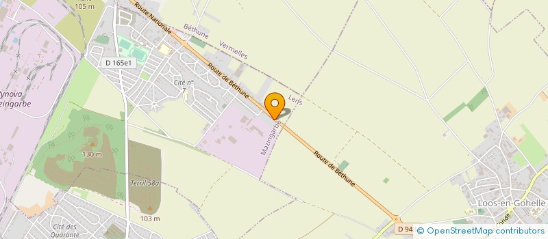 localisation de l'entreprise MONSIEUR FABRICE STENNE  MAZINGARBE