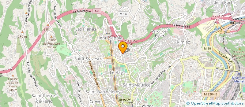 localisation de l'entreprise MONSIEUR FABRICE SUBE  NICE