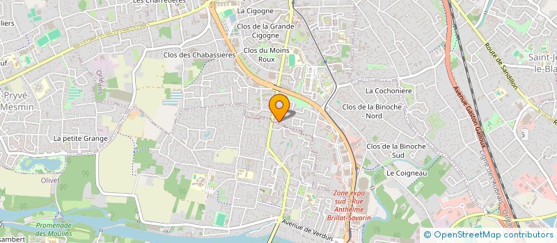 localisation de l'entreprise MONSIEUR FABRICE TASSIUS à ORLEANS