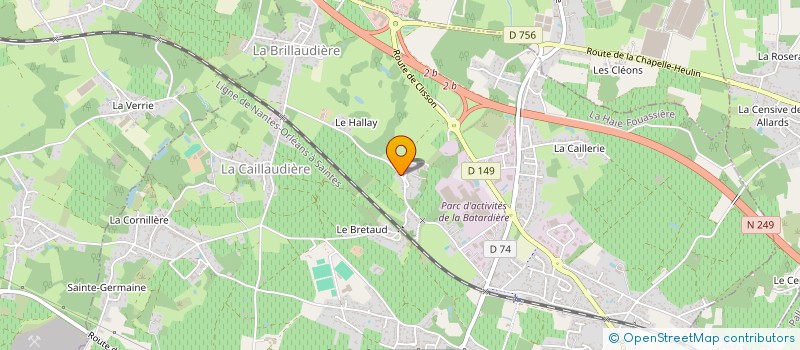 localisation de l'entreprise MONSIEUR FABRICE TAUNAIS  LA HAIE-FOUASSIERE