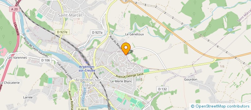 localisation de l'entreprise MONSIEUR FABRICE TAUVIE à ARGENTON-SUR-CREUSE