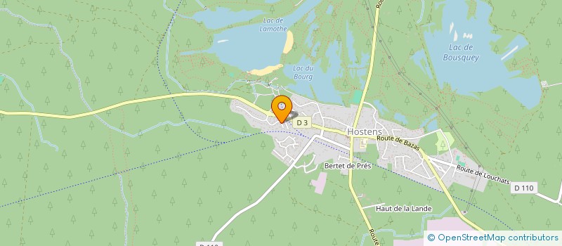 localisation de l'entreprise MONSIEUR FABRICE TAVERES  HOSTENS