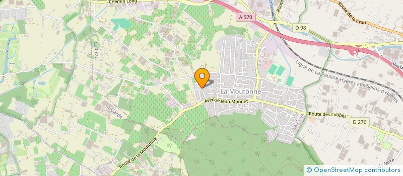 localisation de l'entreprise MONSIEUR FABRICE TESTELIN  LA CRAU