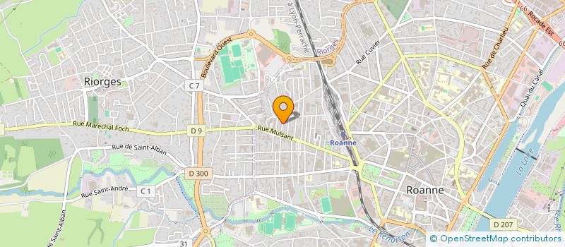 localisation de l'entreprise MONSIEUR FABRICE TEYSSIER  ROANNE