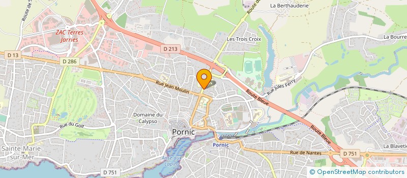 localisation de l'entreprise MONSIEUR FABRICE THEBAUD à PORNIC