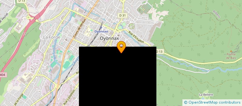 localisation de l'entreprise MONSIEUR FABRICE THEVENOT à OYONNAX