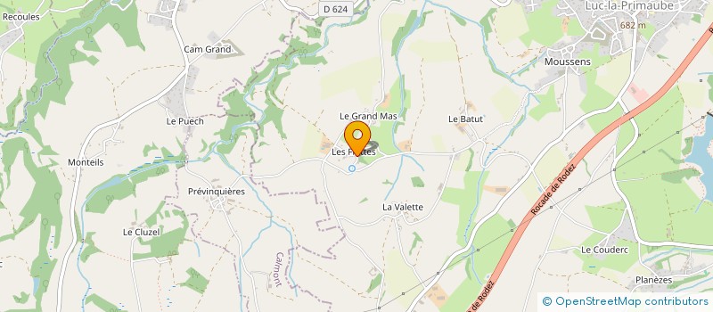 localisation de l'entreprise MONSIEUR FABRICE THIERS  LUC-LA-PRIMAUBE