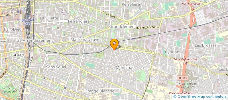 localisation de l'entreprise MONSIEUR FABRICE THOMAS  LYON