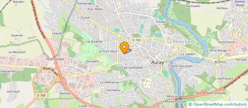 localisation de l'entreprise MONSIEUR FABRICE THOMAS à AURAY