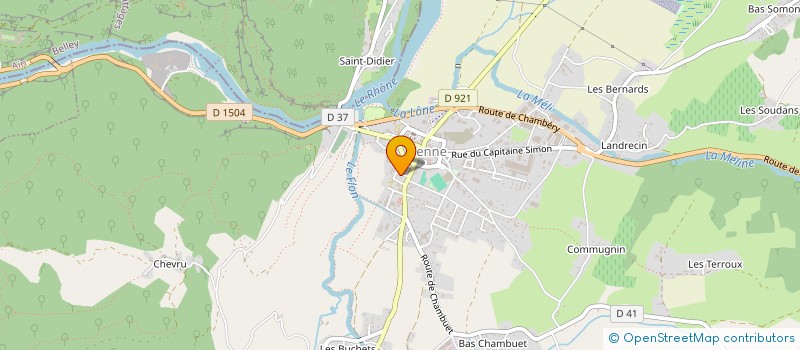 localisation de l'entreprise MONSIEUR FABRICE TINSEAU à YENNE