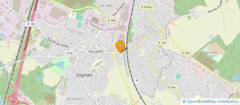 localisation de l'entreprise MONSIEUR FABRICE TOMSIC  OIGNIES