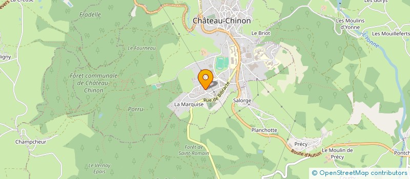 localisation de l'entreprise MONSIEUR FABRICE TOUIOUI à CHATEAU-CHINON (VILLE)