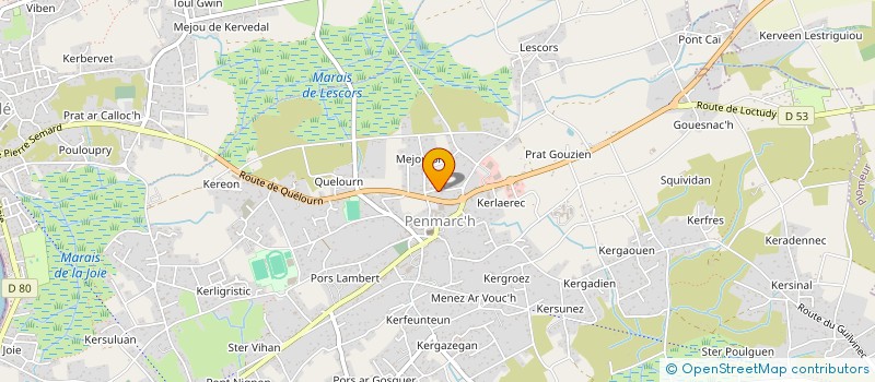 localisation de l'entreprise MONSIEUR FABRICE TOULARASTEL à PENMARCH