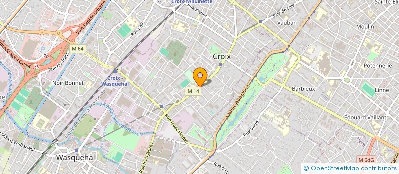 localisation de l'entreprise MONSIEUR FABRICE TROUSSON à CROIX