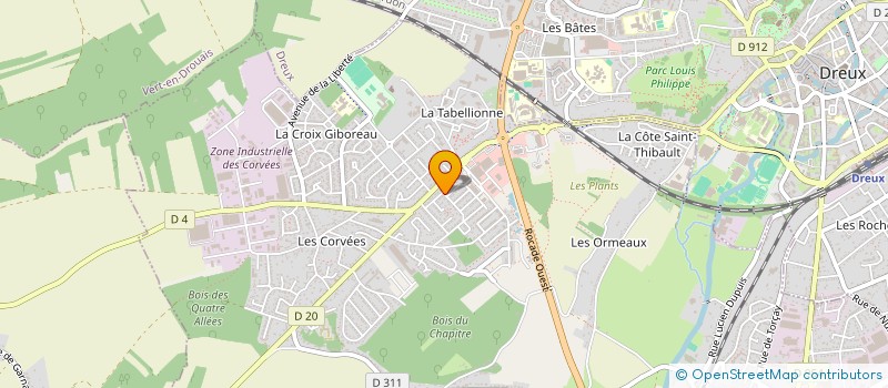 localisation de l'entreprise MONSIEUR FABRICE TUDOT à VERNOUILLET