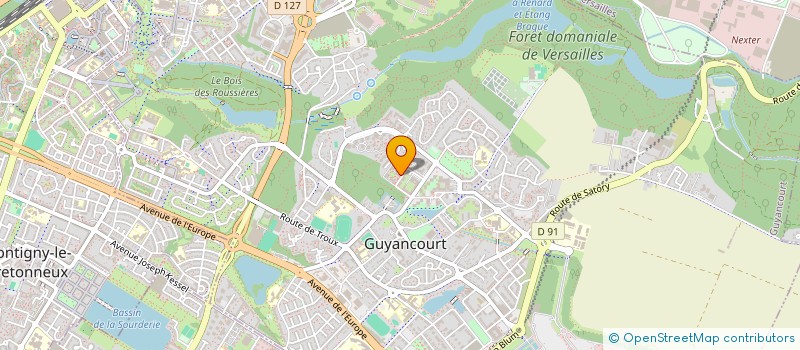 localisation de l'entreprise MONSIEUR FABRICE TWAROWSKI  GUYANCOURT