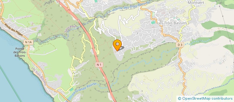 localisation de l'entreprise MONSIEUR FABRICE URBATRO  LES TROIS-BASSINS