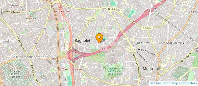 localisation de l'entreprise MONSIEUR FABRICE VACHER à BAGNOLET