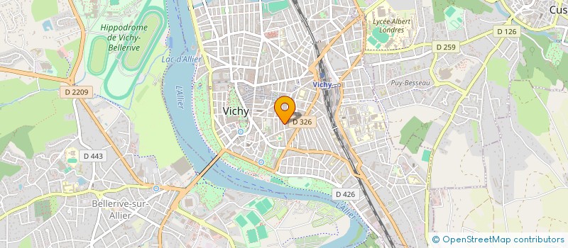 localisation de l'entreprise MONSIEUR FABRICE VALDELIEVRE à VICHY