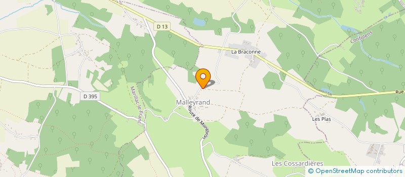 localisation de l'entreprise MONSIEUR FABRICE VALENNE à YVRAC-ET-MALLEYRAND