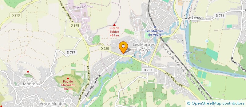 localisation de l'entreprise MONSIEUR FABRICE VALETTE à LES MARTRES-DE-VEYRE