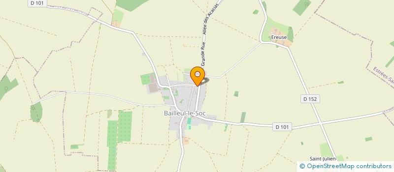 localisation de l'entreprise MONSIEUR FABRICE VAN BUUREN  BAILLEUL-LE-SOC